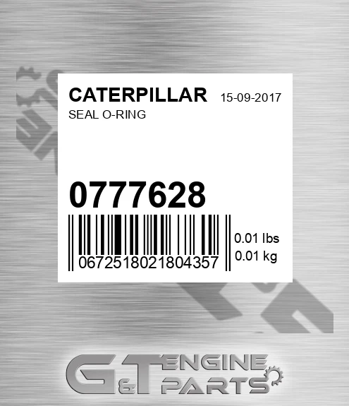 077-7628 Seal O-ring