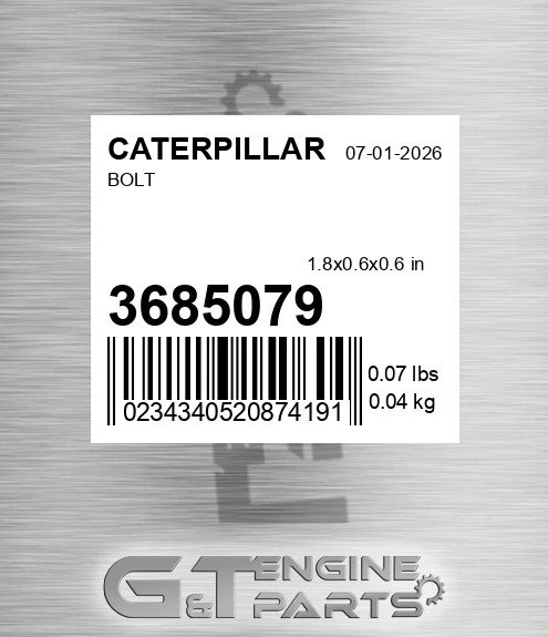 368-5079 Bolt for CATERPILLAR