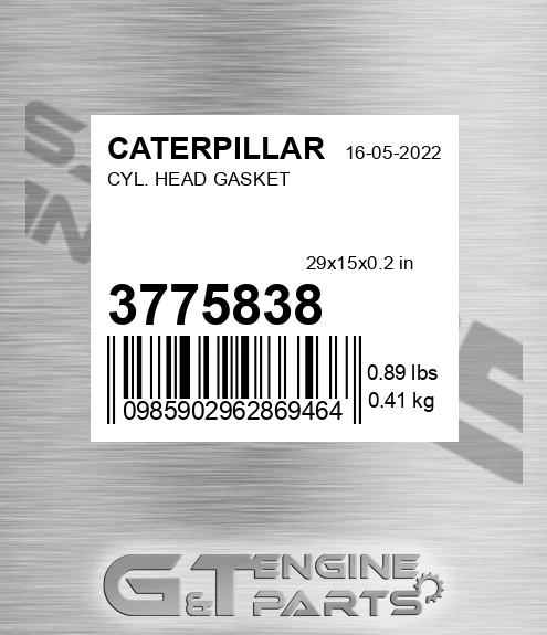 377-5838 Cyl. Head Gasket for CATERPILLAR