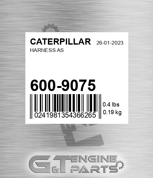 600-9075 Harness As
