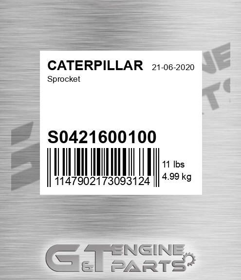 S0421600100 Sprocket for CATERPILLAR