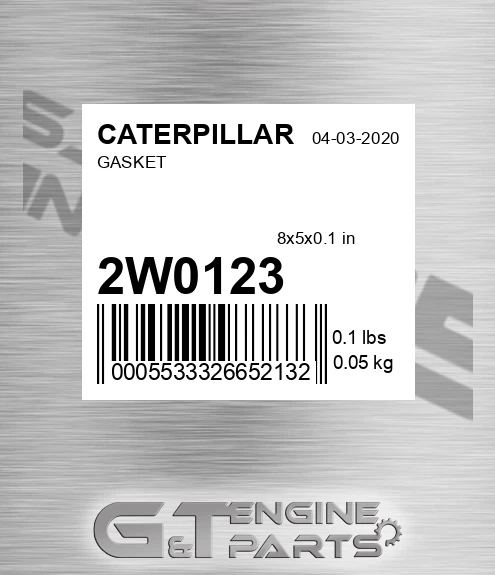 2W0123 Gasket