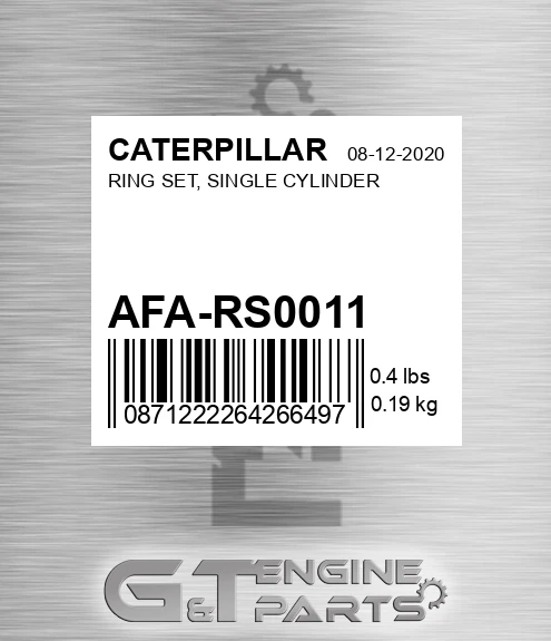 AFA-RS0011 Ring Set, Single Cylinder