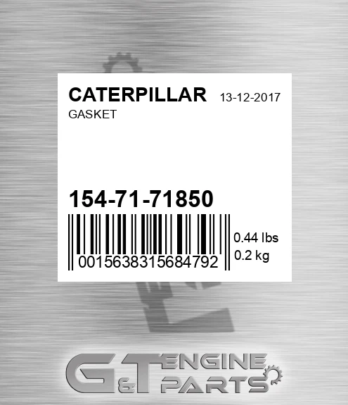 154-71-71850 Gasket for CATERPILLAR
