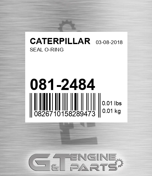 081-2484 Seal O-ring for CATERPILLAR