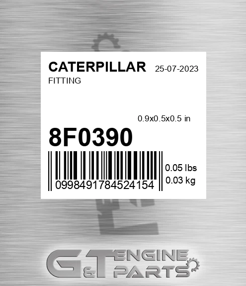 8F-0390 Fitting for CATERPILLAR