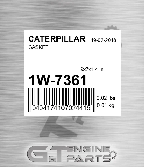 1W-7361 Gasket for CATERPILLAR