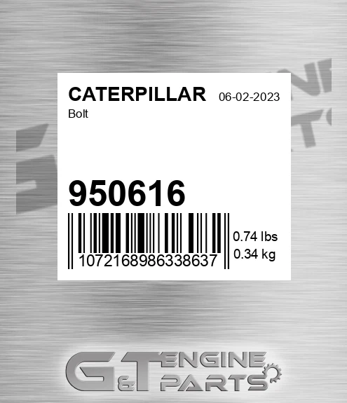 950616 CATERPILLAR Bolt