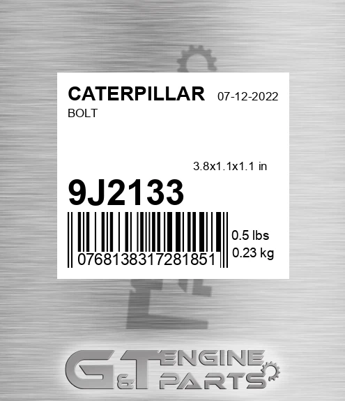 9J2133 Bolt