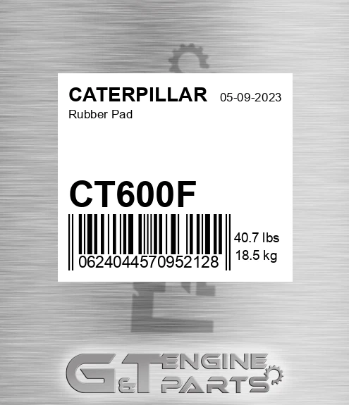 CT600F Rubber Pad