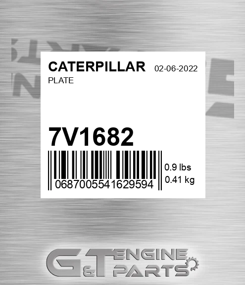7V1682 Plate