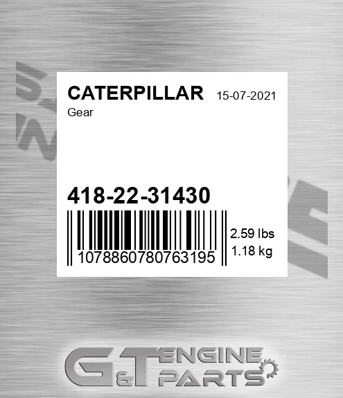 4182231430 Gear for CATERPILLAR