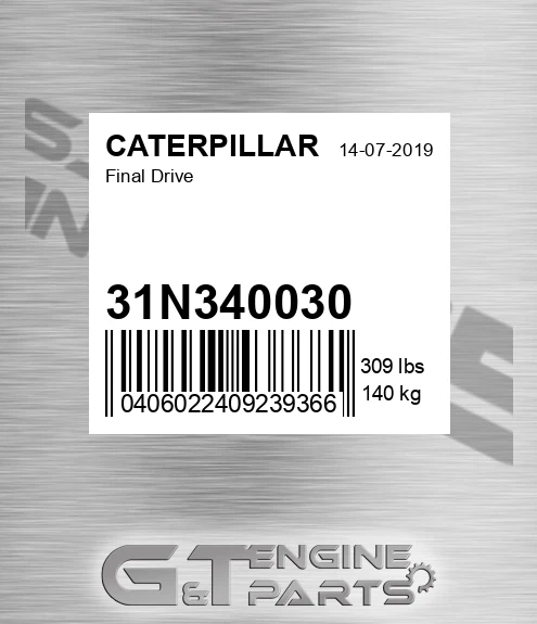31N340030 Final Drive for CATERPILLAR