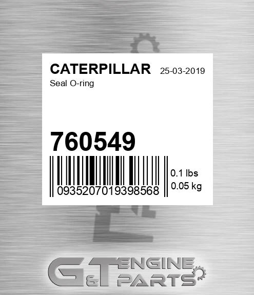 760549 CATERPILLAR Seal O-ring