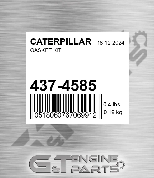 437-4585 Gasket Kit