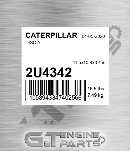 2U4342 Disc A