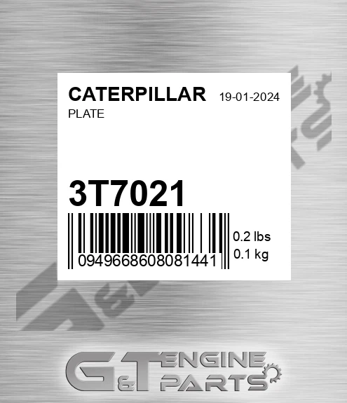 3T7021 Plate