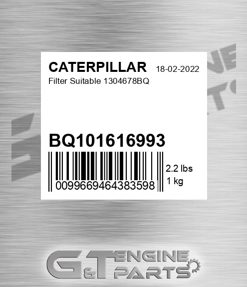 BQ101616993 Filter Suitable 1304678bq for CATERPILLAR