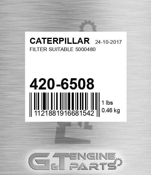 420-6508 Filter Suitable 5000480
