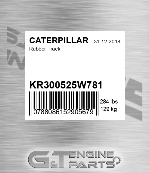 KR300525W781 Rubber Track for CATERPILLAR
