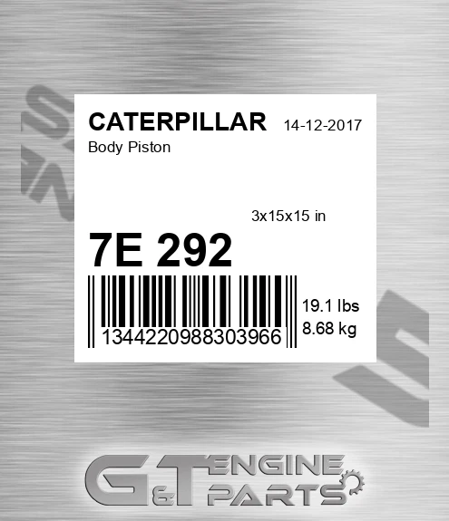 7E292 Body Piston