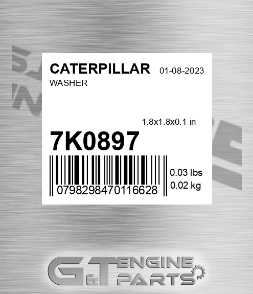 7K0897 Washer for CATERPILLAR