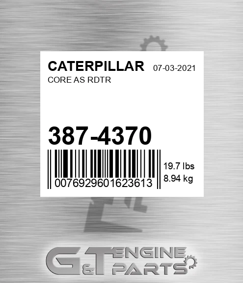 387-4370 Core As Rdtr