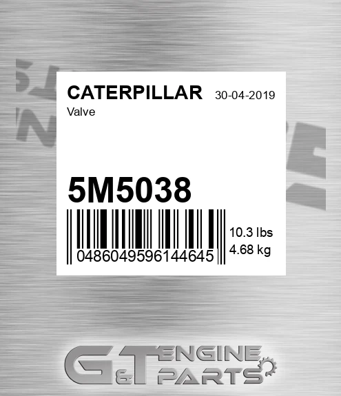 5M5038 Valve for CATERPILLAR