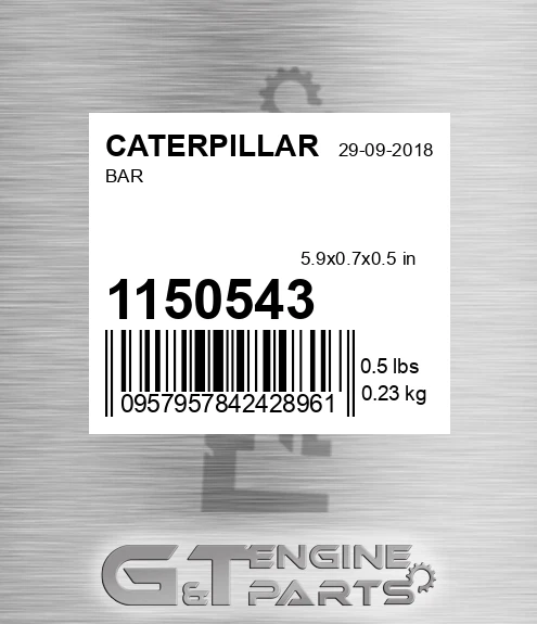 1150543 CATERPILLAR Bar