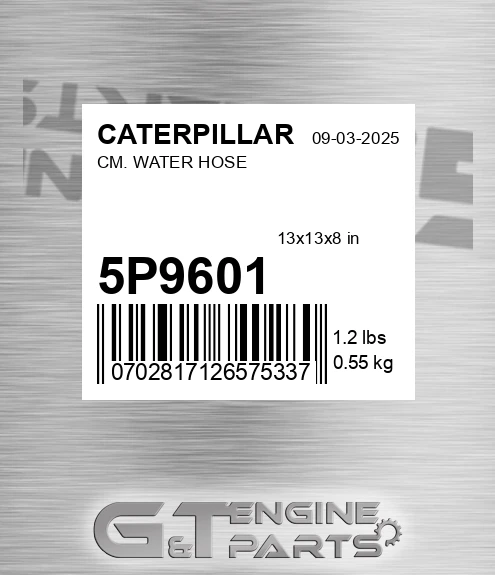5P-9601 Cm. Water Hose for CATERPILLAR