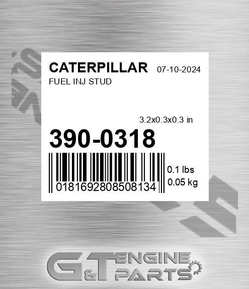 390-0318 Fuel Inj Stud