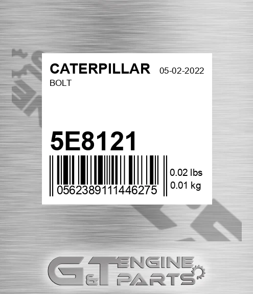 5E-8121 Bolt for CATERPILLAR