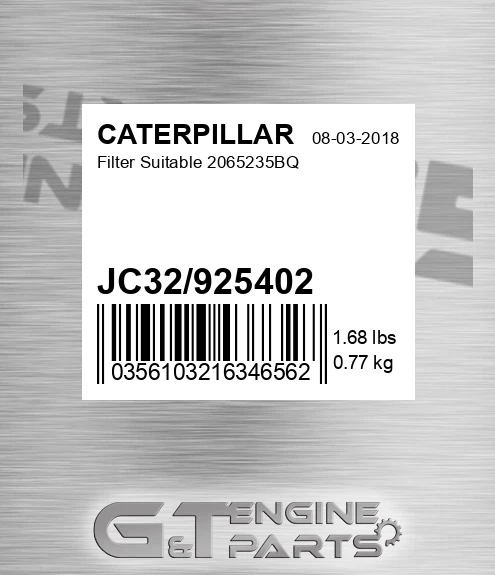 JC32/925402 Filter Suitable 2065235bq