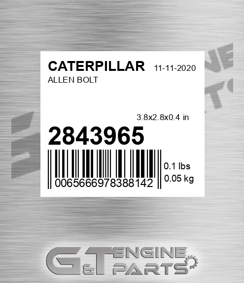 284-3965 CATERPILLAR Allen Bolt