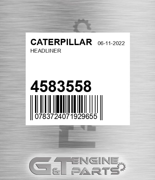 458-3558 Headliner for CATERPILLAR