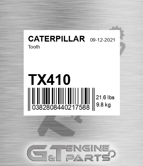TX410 CATERPILLAR Tooth