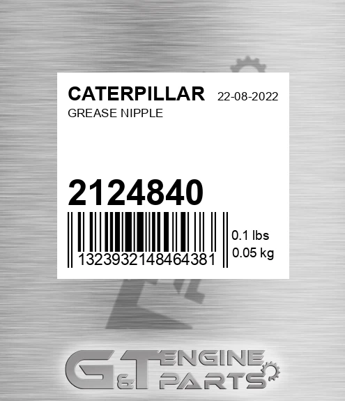 212-4840 CATERPILLAR Grease Nipple