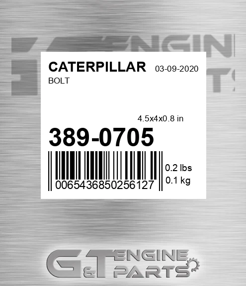 389-0705 Bolt