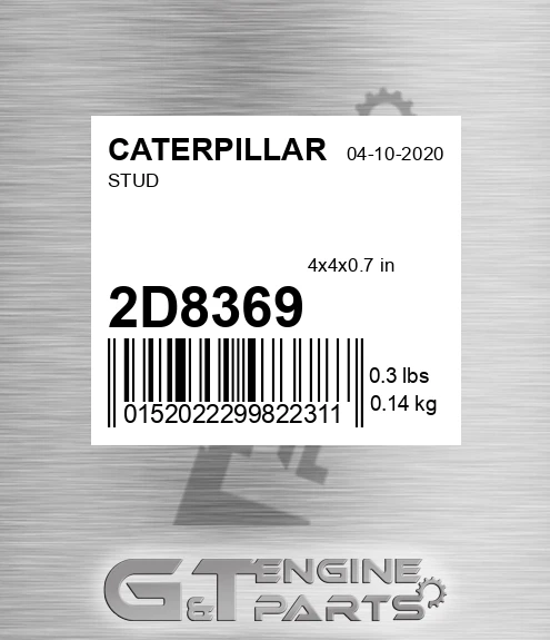 2D8369 CATERPILLAR Stud