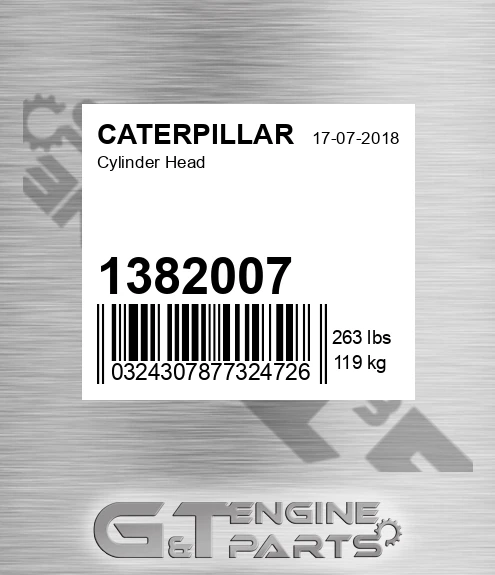 1382007 CATERPILLAR Cylinder Head