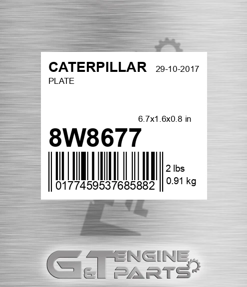 8W8677 Plate