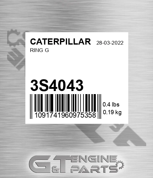 3S4043 CATERPILLAR Ring G