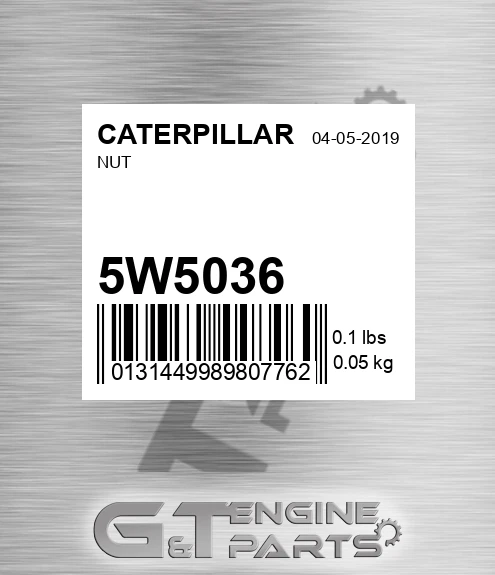 5W-5036 Nut for CATERPILLAR