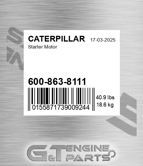 6008638111 Starter Motor for CATERPILLAR