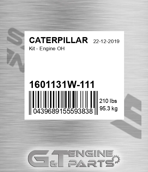 1601131W-111 Kit - Engine Oh for CATERPILLAR