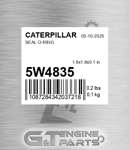 5W-4835 Seal O-ring for CATERPILLAR