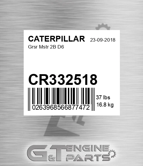 CR332518 Grsr Mstr 2b D6 for CATERPILLAR