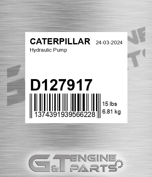D127917 CATERPILLAR Hydraulic Pump