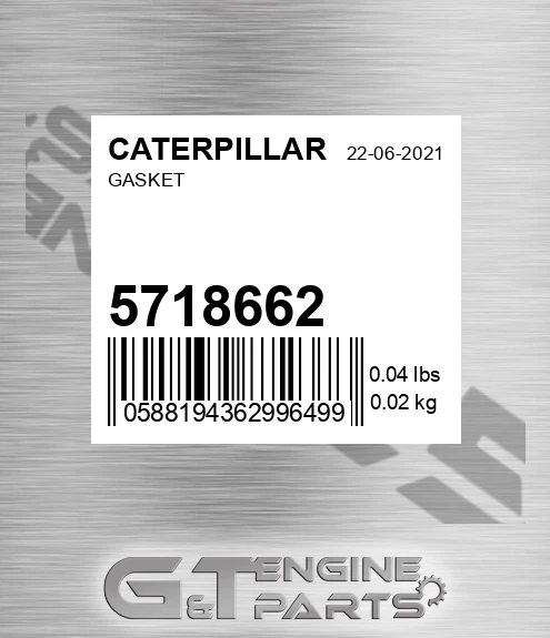 571-8662 Gasket for CATERPILLAR