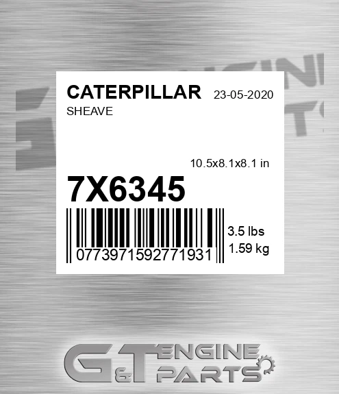 7X6345 Sheave for CATERPILLAR